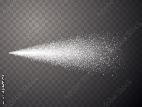 Spray effect isolated on transparent background.  Vector illustration  photo