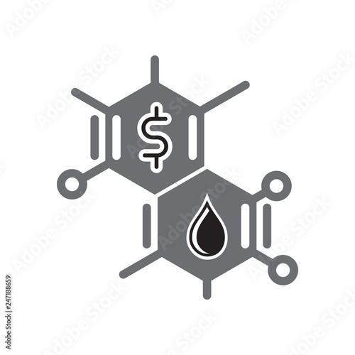 Oil icon on white background for graphic and web design, Modern simple vector sign. Internet concept. Trendy symbol for website design web button or mobile app