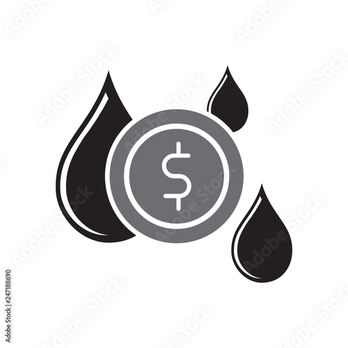 Oil icon on white background for graphic and web design, Modern simple vector sign. Internet concept. Trendy symbol for website design web button or mobile app