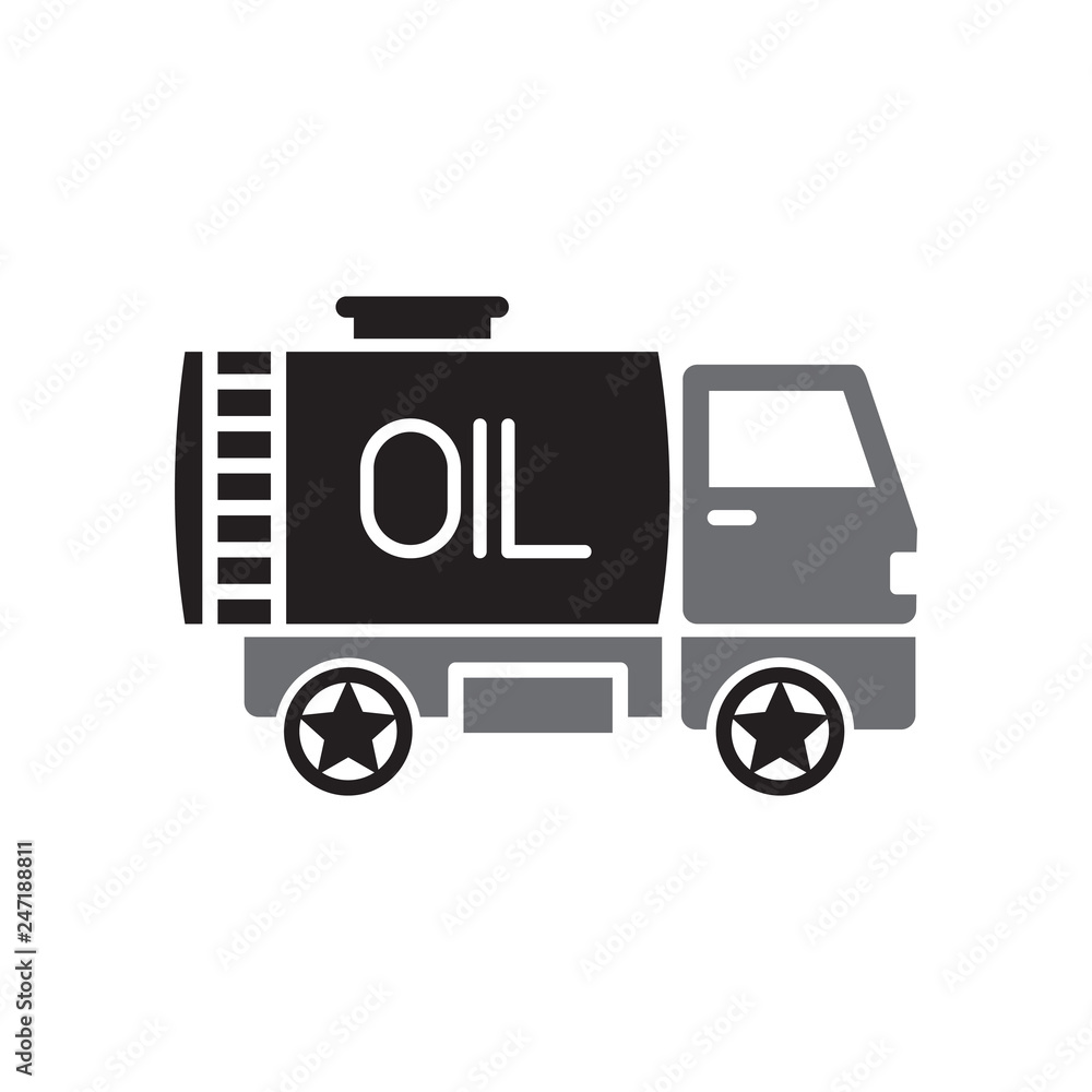 Oil delivery icon on white background for graphic and web design, Modern simple vector sign. Internet concept. Trendy symbol for website design web button or mobile app Oil delivery icon on white background for graphic and web design, Modern simple vector sign. Internet concept. Trendy symbol for website design web button or mobile app