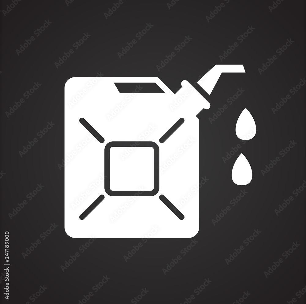 Oil product icon on black background for graphic and web design, Modern simple vector sign. Internet concept. Trendy symbol for website design web button or mobile app Oil product icon on black background for graphic and web design, Modern simple vector sign. Internet concept. Trendy symbol for website design web button or mobile app