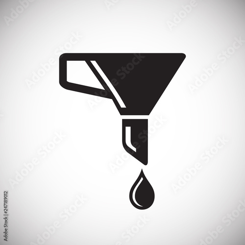 Oil icon on white background for graphic and web design, Modern simple vector sign. Internet concept. Trendy symbol for website design web button or mobile app