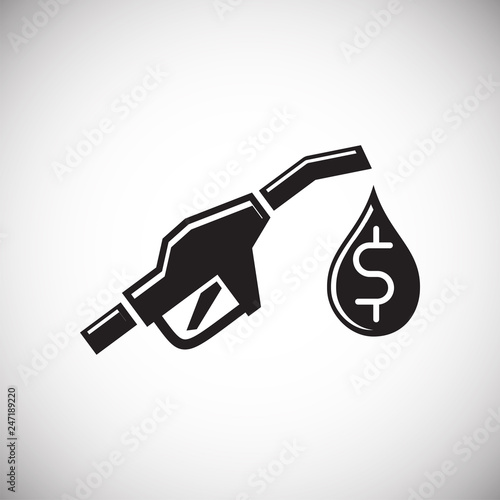 Oil product icon on white background for graphic and web design, Modern simple vector sign. Internet concept. Trendy symbol for website design web button or mobile app