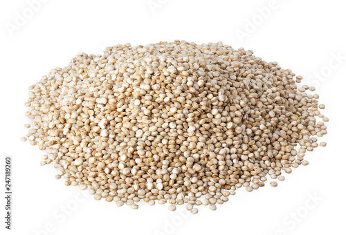 heap of quinoa seeds