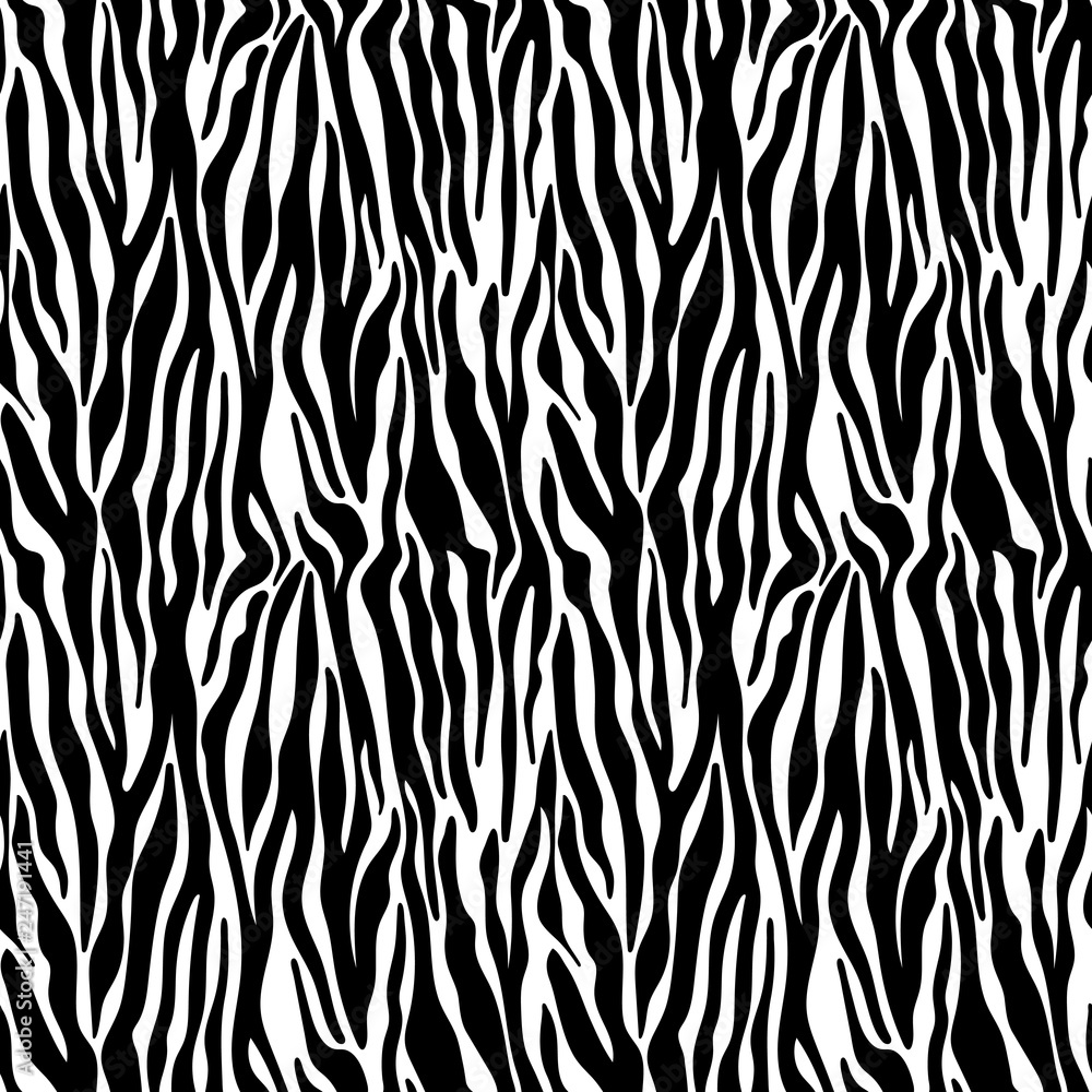 Zebra Print Seamless Pattern - Wild animal print pattern design Zebra Print Seamless Pattern - Wild animal print pattern design