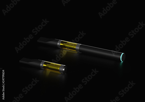 Medical Marijuana Cannabis Vape Pen and Replacement Cartridge