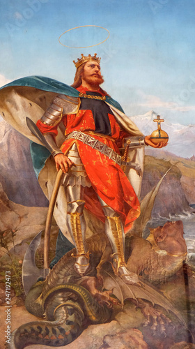 Canvas Print The painting of St