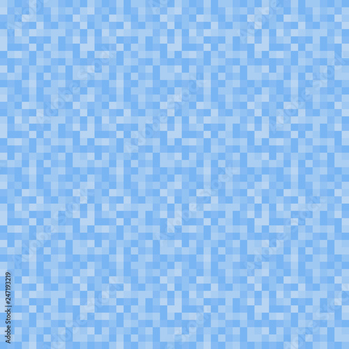Pixels Seamless Pattern - Blue pixelated pattern design