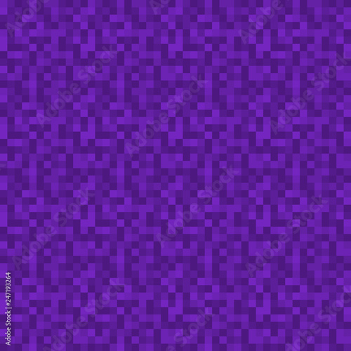 Pixels Seamless Pattern - Purple pixelated pattern design
