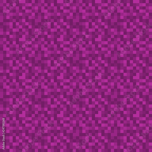 Pixels Seamless Pattern - Magenta pixelated pattern design