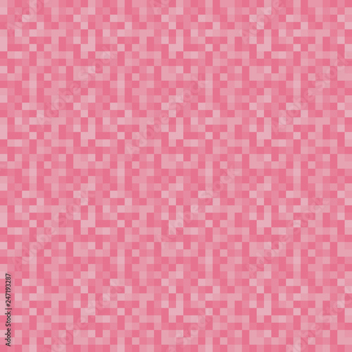 Pixels Seamless Pattern - Pink pixelated pattern design