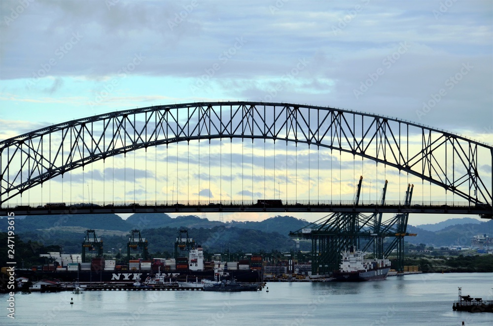 Bridge in the Panama Canal