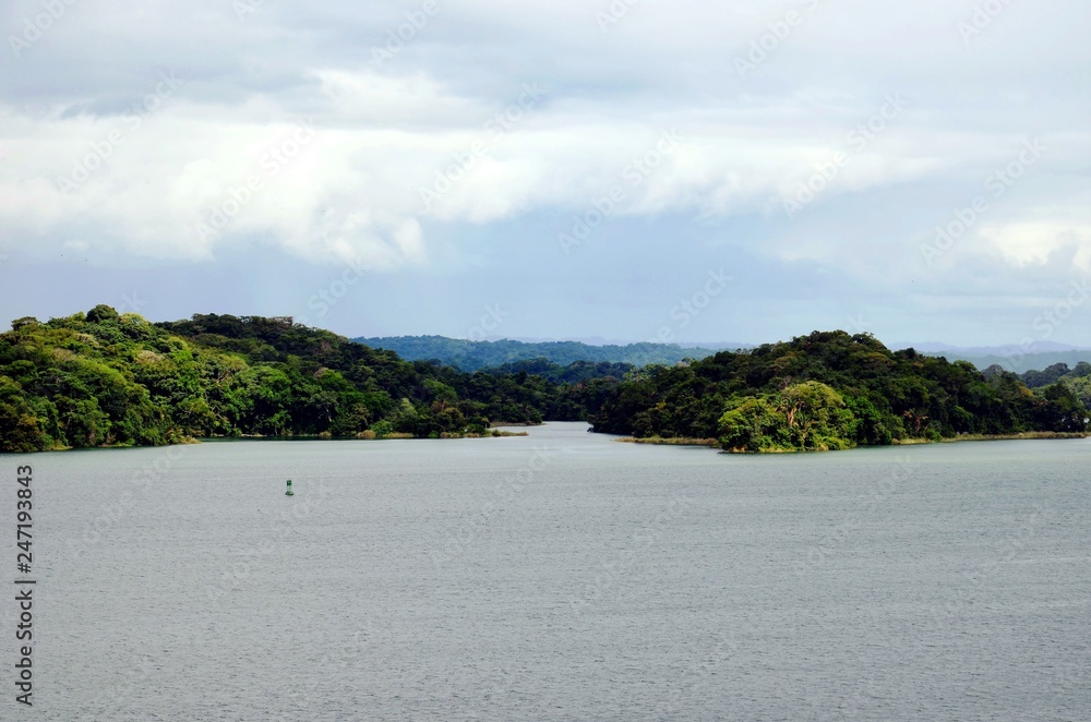 Islands on the Gatun Lake, Panama Canal.