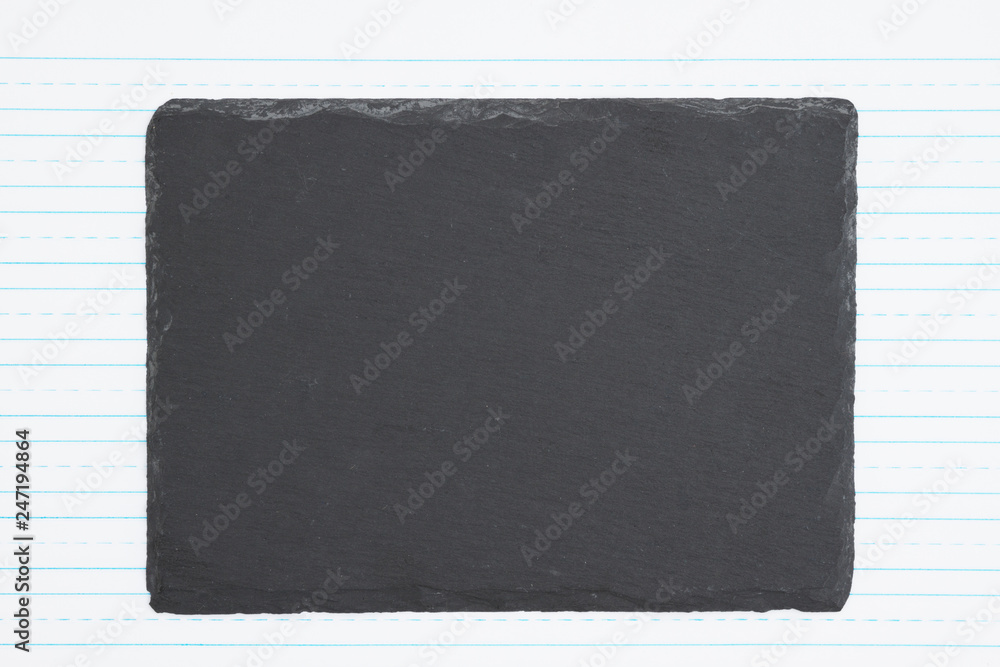 Fototapeta premium Retro lined paper with weathered old chalkboard