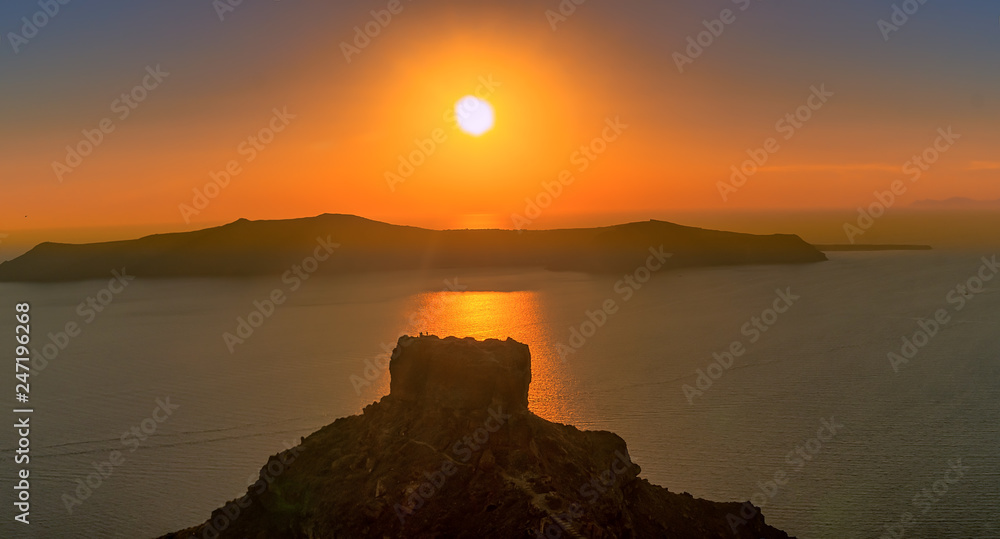 Sonnenuntergang über Santorin, Griechenlands herrlichster Insel