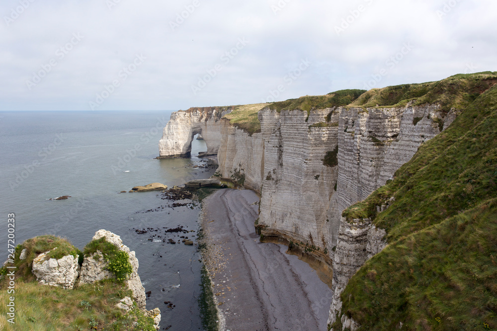 Panoramic view of Etretat