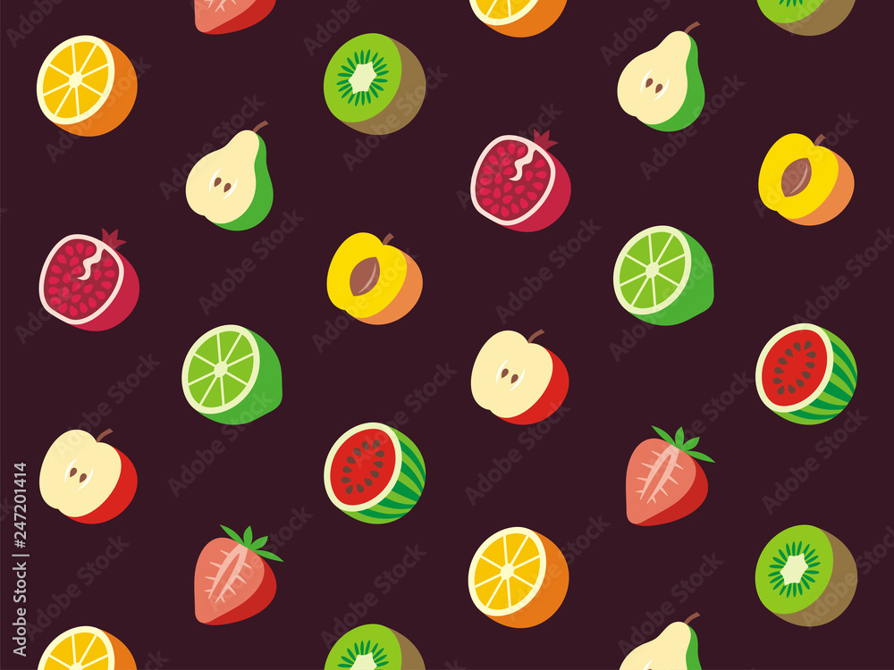 Vector illustration of fruit. Vector illustration of fruit.