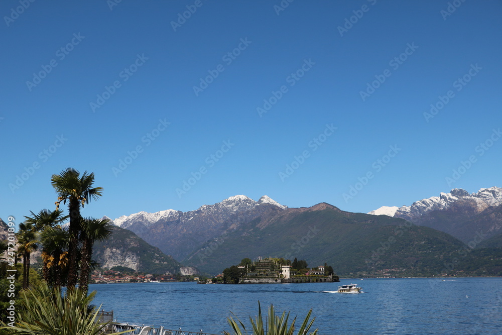Obraz premium Boattrip at Lake Maggiore, Piedmont Italy