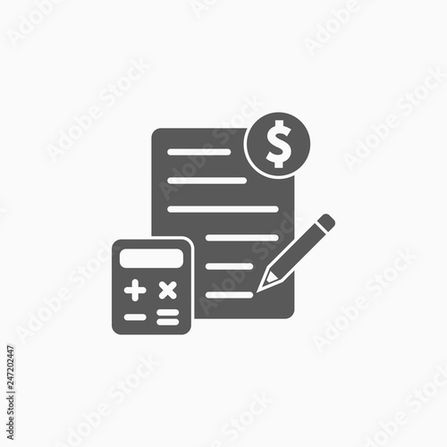 accounting icon, account vector