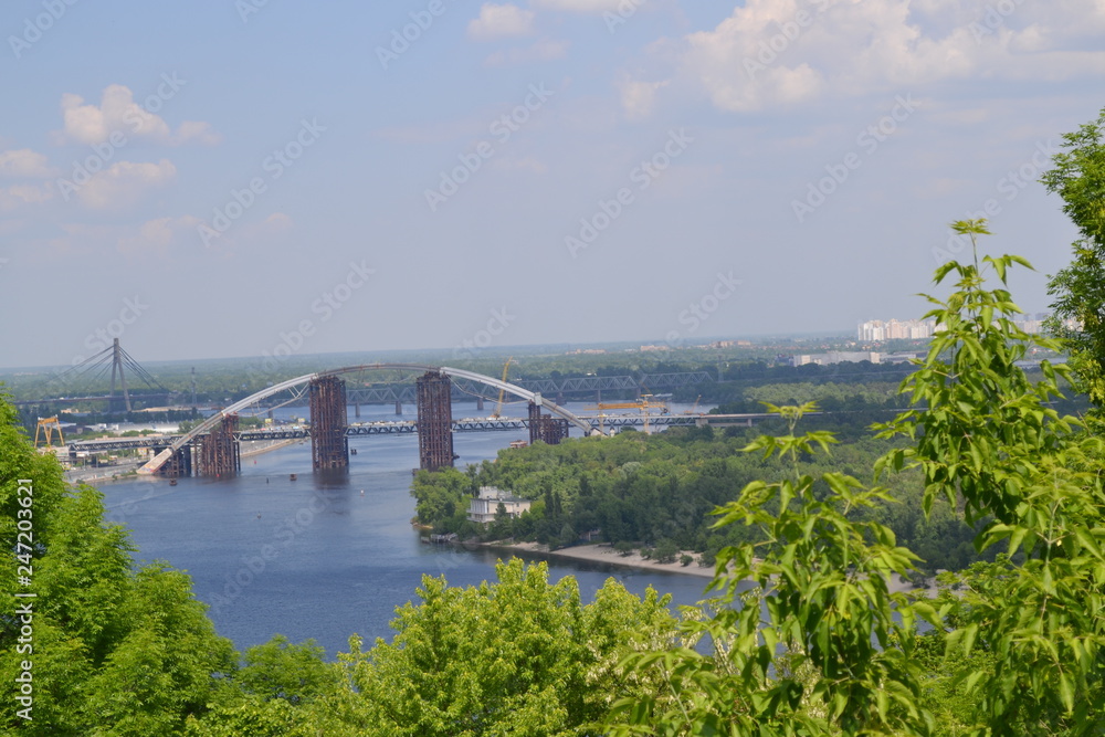 Fototapeta premium bridge over the river