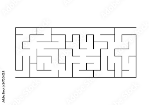 Abstact labyrinth. Game for kids. Puzzle for children. Maze conundrum. Vector illustration