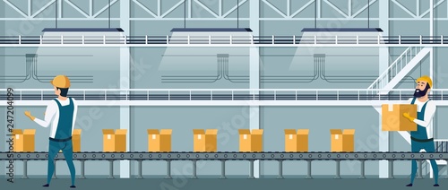 Warehouse Packing Conveyor using Human Resource