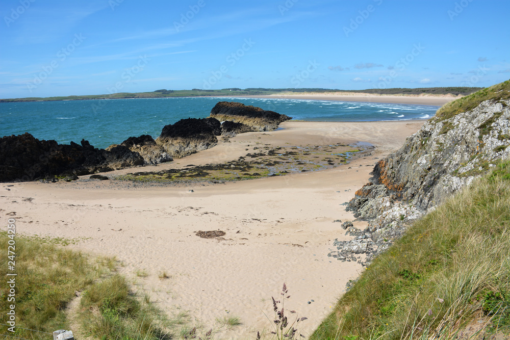 Stunningly sandy beaches on and around Llanddwyn Island which is situated of the beautiful Isle of Anglesey in North Wales