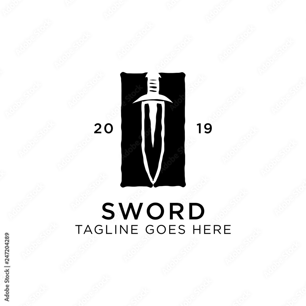 Shield Sword Guardian Logo Template Shield Sword Guardian Logo Template
