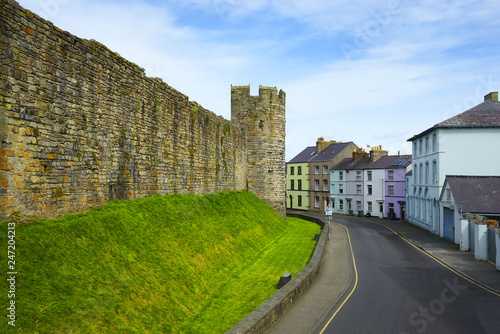 Caernarfon Castle, North Wales, UK. It belongs among Castles and Town Walls of King Edward in Gwynedd - UNESCO World Heritage site. photo