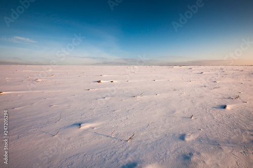 Deserted Winter Landscape View