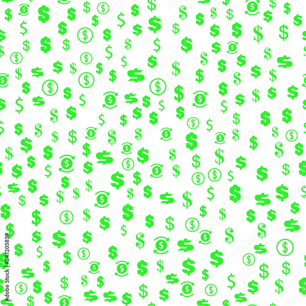 USA Dollar symbol. Money concept. Seamless vector EPS 10 pattern USA Dollar symbol. Money concept. Seamless vector EPS 10 pattern