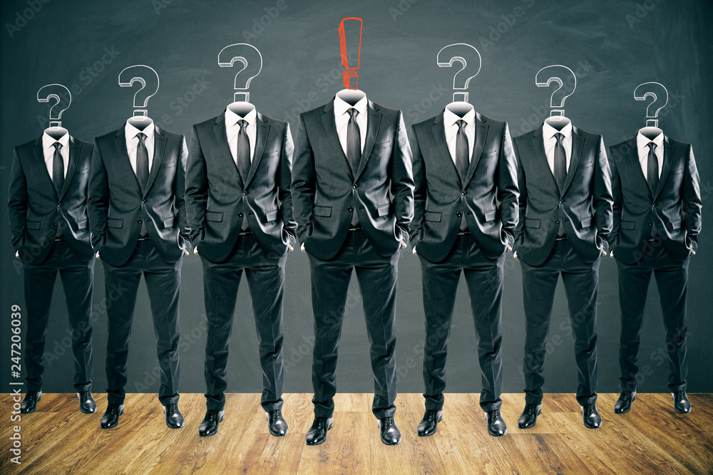 Leadership and confidence concept Leadership and confidence concept