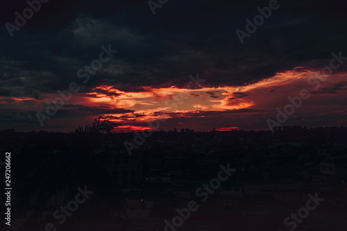 Skyline sunset at Sao Paulo - Brazil