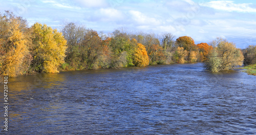 Scene of Westfield River in Westfield, Massachusetts photo