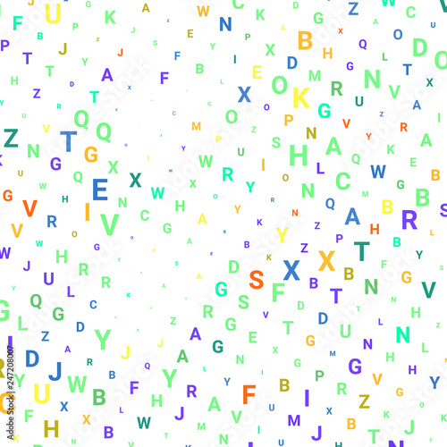 Abstract texture with letters.