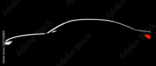 Car Logo Abstract Lines Vector. Vector illustration