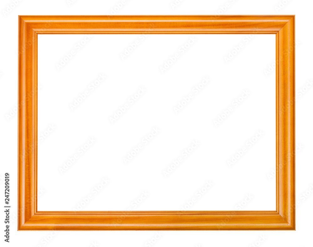 empty wide varnished wooden picture frame empty wide varnished wooden picture frame