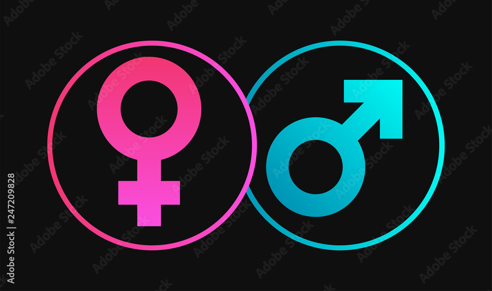 female and male gender sex icon female and male gender sex icon