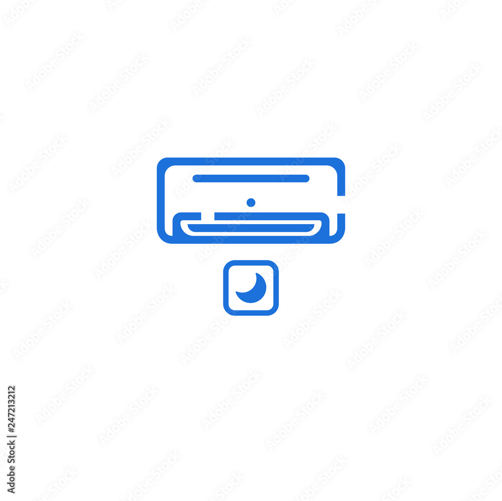 air conditioner sleep icon vector. air conditioner sleep vector design. sign design. flat style. Vector EPS 10 air conditioner sleep icon vector. air conditioner sleep vector design. sign design. flat style. Vector EPS 10