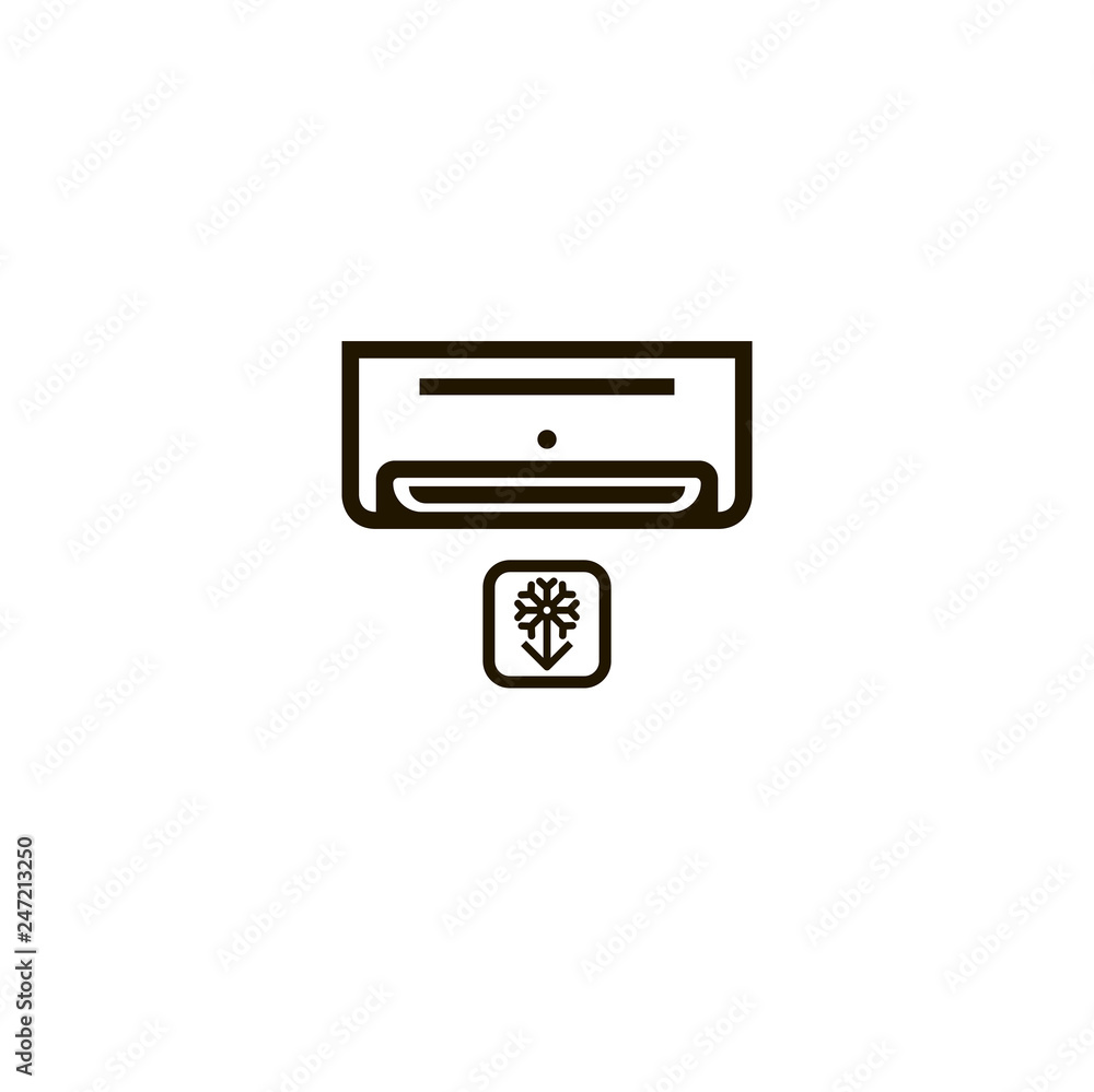 air conditioner snow icon vector. air conditioner snow vector design. sign design. flat style. Vector EPS 10 air conditioner snow icon vector. air conditioner snow vector design. sign design. flat style. Vector EPS 10