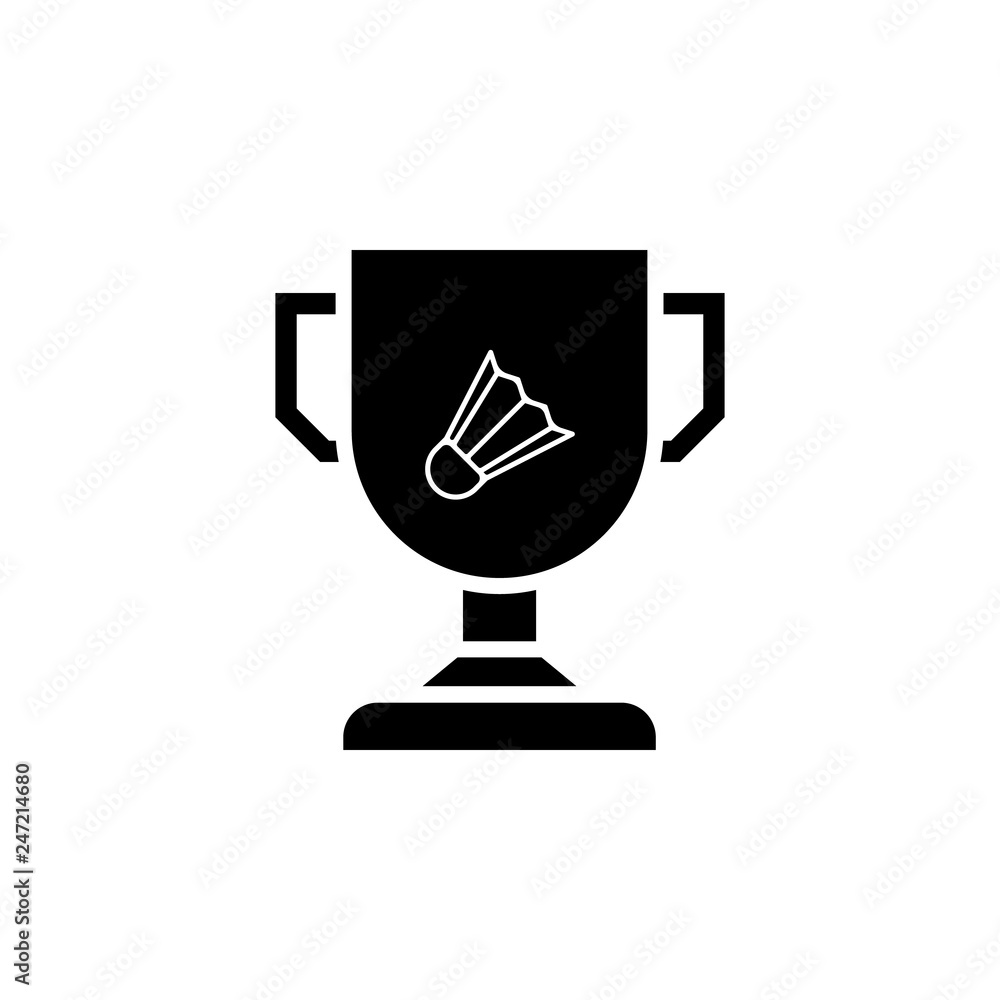 trophy badminton icon vector. trophy badminton vector design. sign design. flat style. Vector EPS 10 trophy badminton icon vector. trophy badminton vector design. sign design. flat style. Vector EPS 10