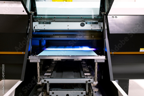 UV printer prints texture images. Printing house
