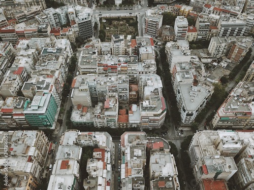 Bird's eye view of the Greek city of The saloniki. photo