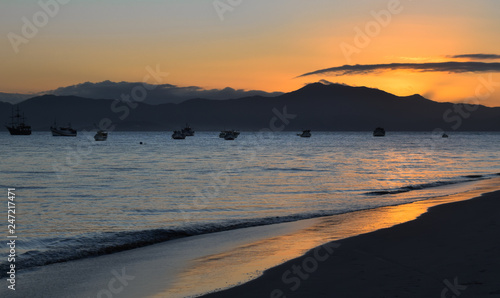 Boats in Sunset