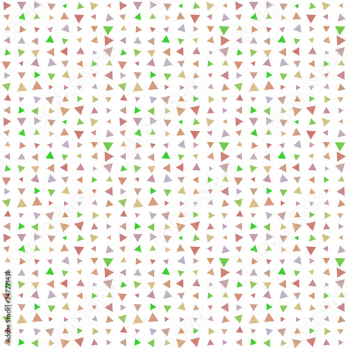 Abstract seamless pattern background with multi-colored varied triangles.