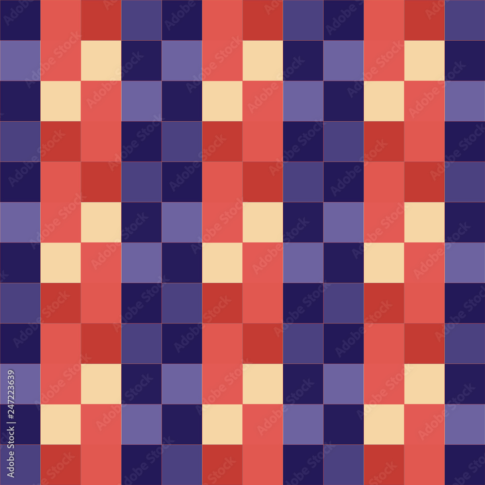 Seamless pattern background from a variety of multicolored squares. Seamless pattern background from a variety of multicolored squares.