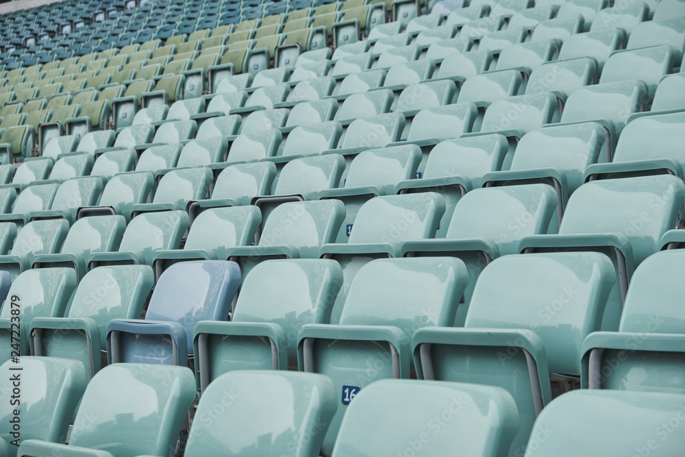 Details of empty seats in stadium Details of empty seats in stadium