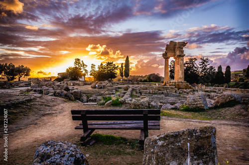 Tramonto Tempio dei Dioscuri photo