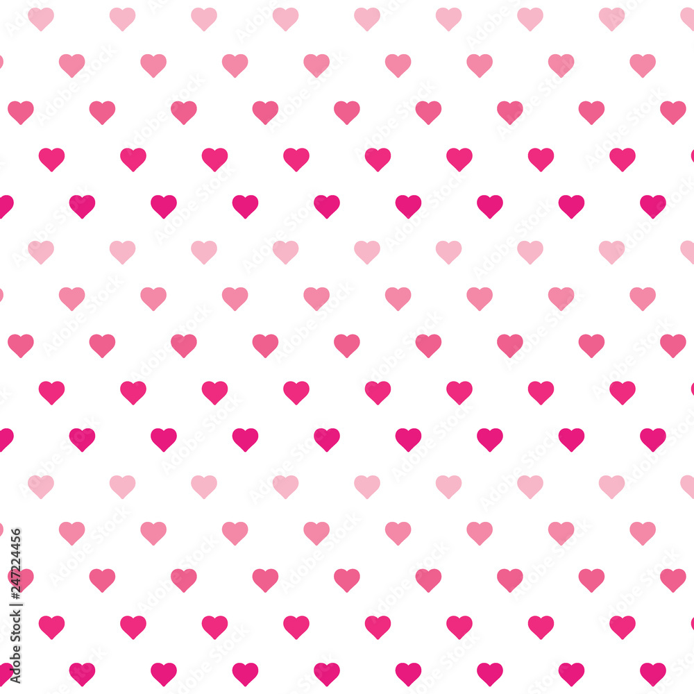 Heart background vector pattern - St Valentines day illustration repeating hearts popular love heart decor inspiration idea