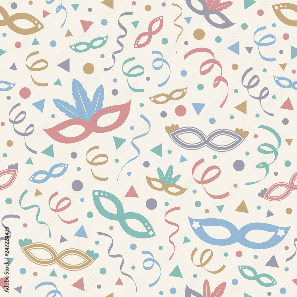 Carnaval Party - design of seamless texture. Vector Carnaval Party - design of seamless texture. Vector